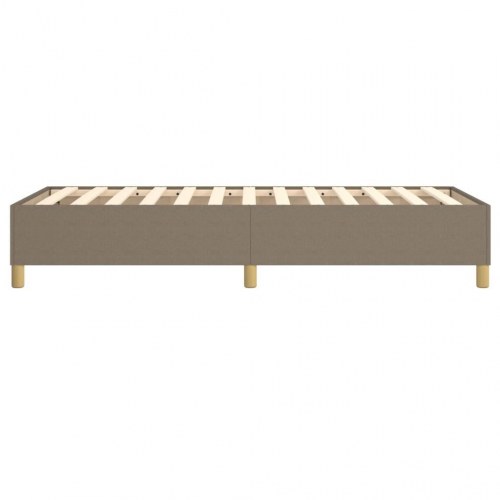 Boxspring sengeramme 90x200 cm i stof - gråbrun
