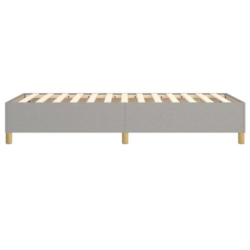 Sengeramme uden madras Lysegrå 100x200 cm Stof