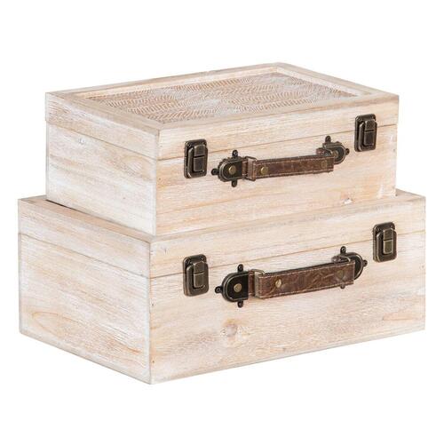 Kiste 34,5 x 24 x 14 cm Rattan DMF
