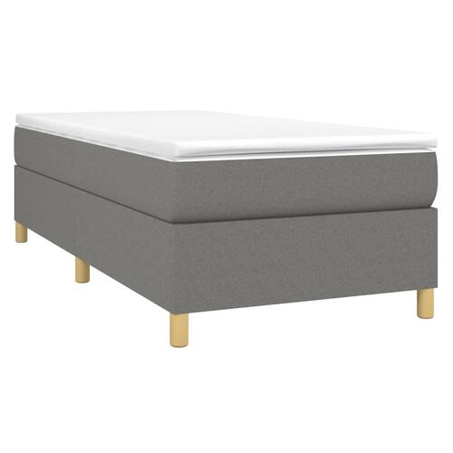 Sengeramme uden madras Mørkegrå 100x200 cm Stof