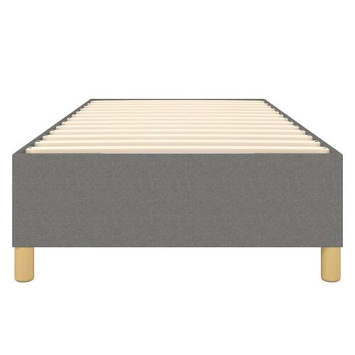 Sengeramme uden madras Mørkegrå 100x200 cm Stof