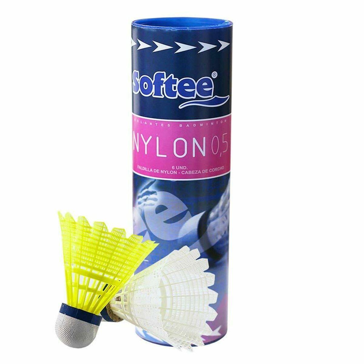Badminton fjerbolde Softee 24382.002 (6 stk)