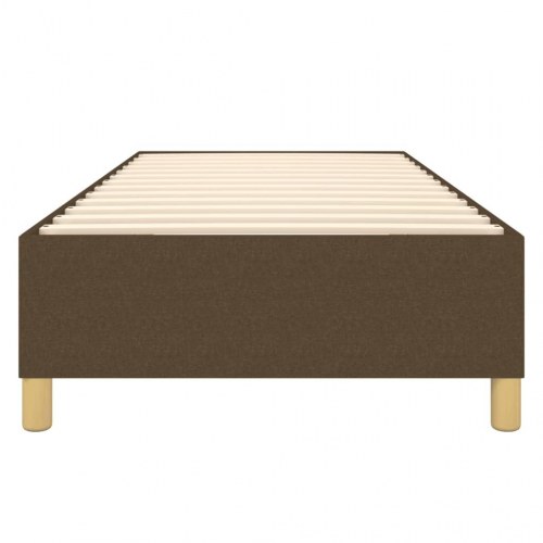 Boxspring sengeramme i stof - mørkebrun 100 × 200 cm