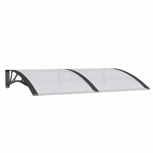 Dørbaldakin 150×100 cm i polycarbonat - sort