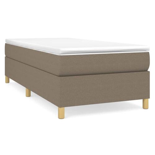 Sengeramme uden madras Taupe 100x200 cm Stof