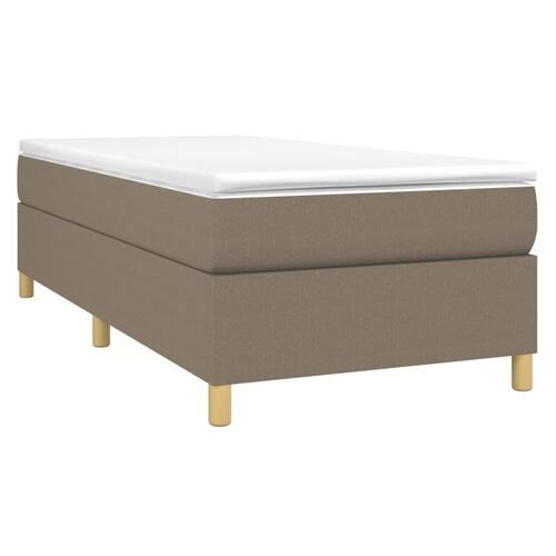 Sengeramme uden madras Taupe 100x200 cm Stof
