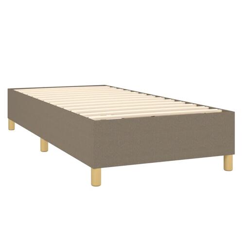 Sengeramme uden madras Taupe 100x200 cm Stof