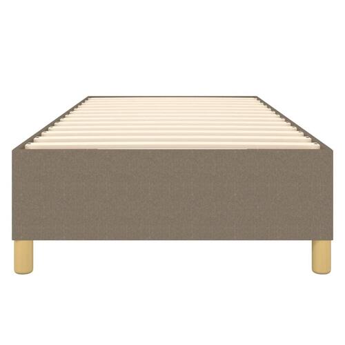 Sengeramme uden madras Taupe 100x200 cm Stof
