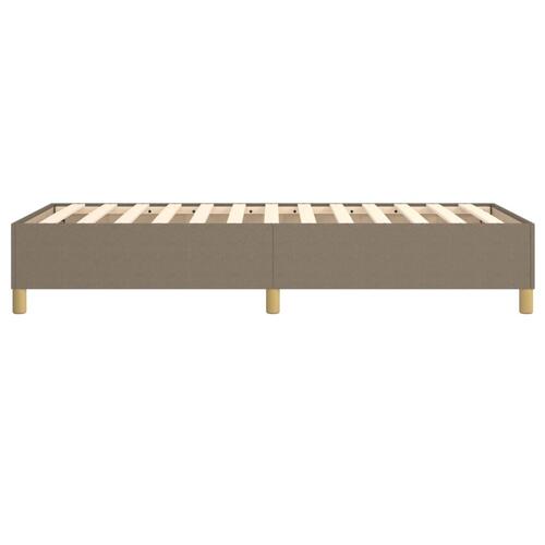 Sengeramme 100x200 cm stof gråbrun