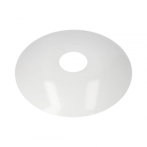 EDM Lampeskærm Udskifter - Hvid plast, Ø 30 cm (åbning Ø 25 cm)