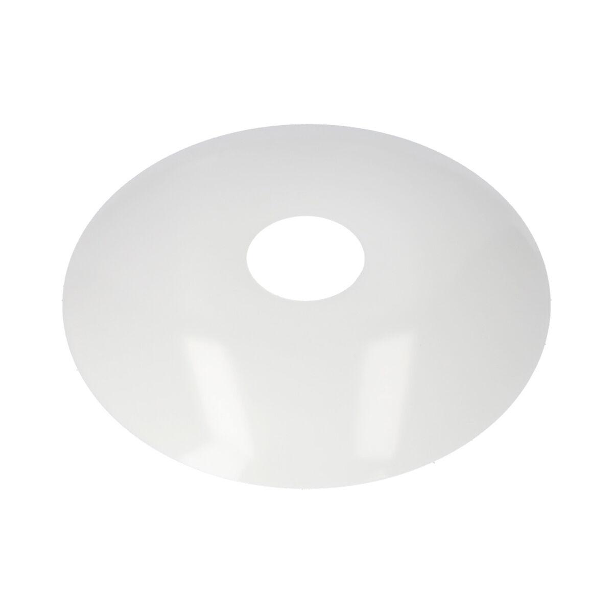 EDM Lampeskærm Udskifter - Hvid plast, Ø 30 cm (åbning Ø 25 cm)
