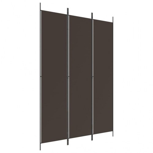 3-panels rumdeler 150x220 cm stof brun