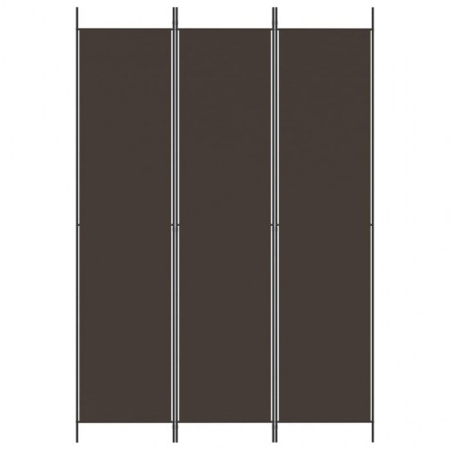3-panels rumdeler 150x220 cm stof brun
