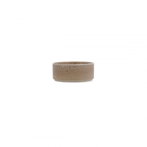 Ariane appetizersæt - Porous beige keramik skåle 12 cm (12 stk.)