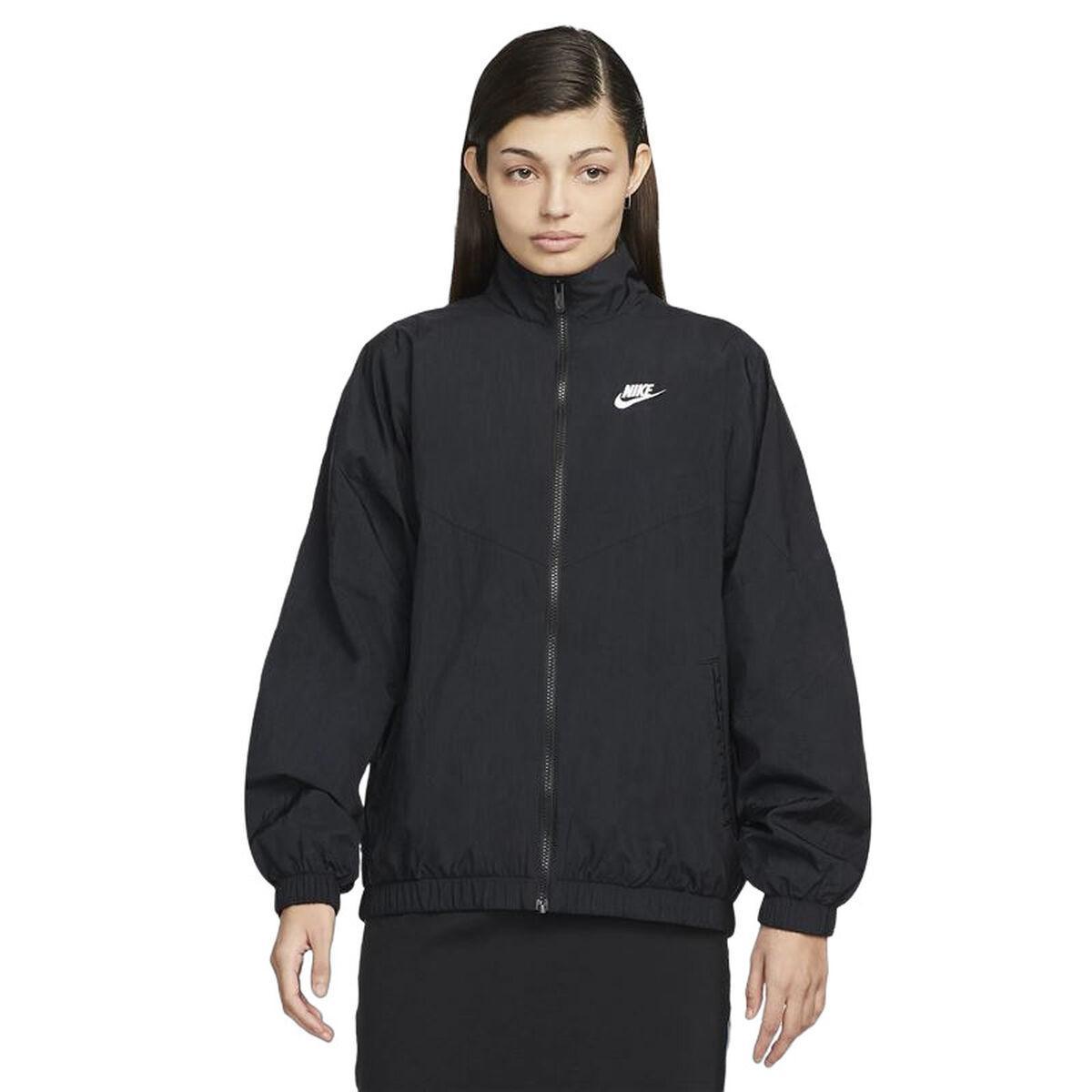 Vindblæser Jakke Nike Sportswear Essential Windrunner Dame Sort M
