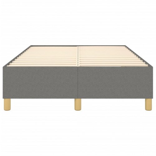 Boxspring sengeramme i stof - mørkegrå 120 x 200 cm