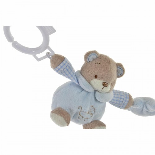 Bamse-girlande med bjørne - hvid/lyseblå/lyserød (3 dele)