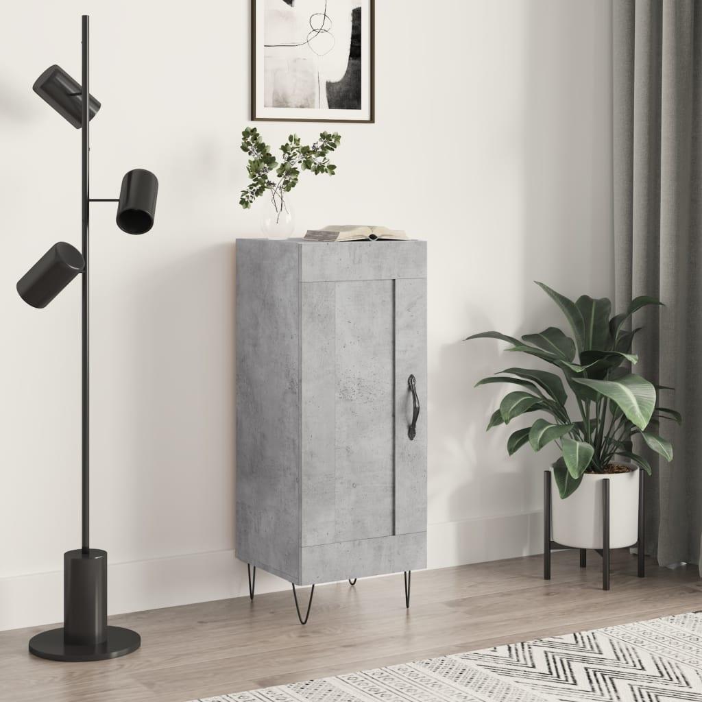 Skænk 34,5 × 34 × 90 cm i konstrueret træ - betongrå