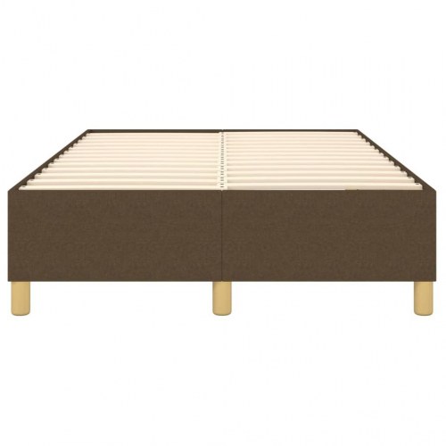 Boxspring sengeramme i stof - mørkebrun 120×200 cm