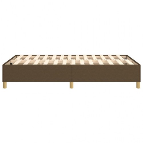 Boxspring sengeramme i stof - mørkebrun 120×200 cm