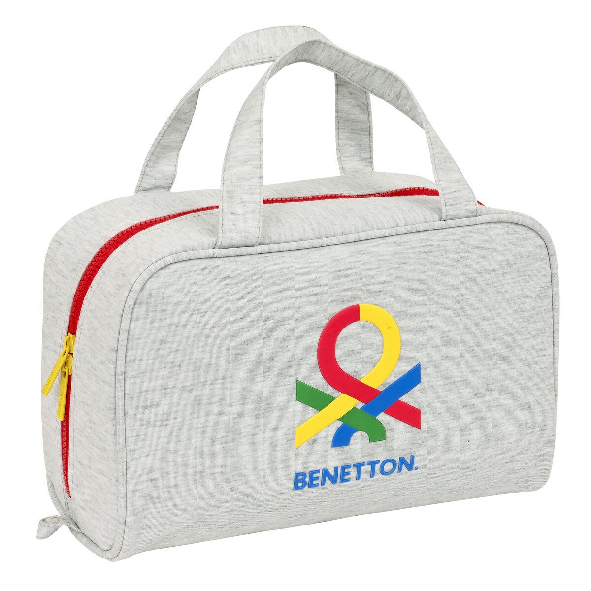 Benetton Pop skoletoilettaske - grå, 31 × 14 × 19 cm