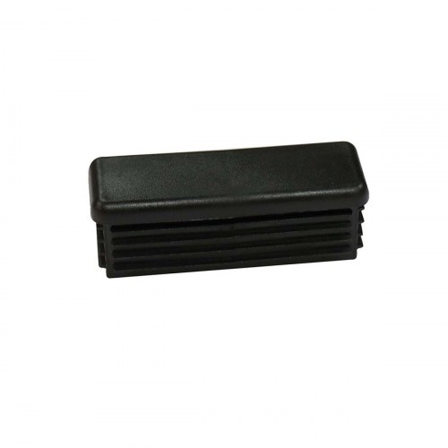 EDM Product ferrul/terminalstik - sorte møbelpropper til trappe, polyetylen, 64 × 25 mm og 58 × 25 mm (2 stk.)