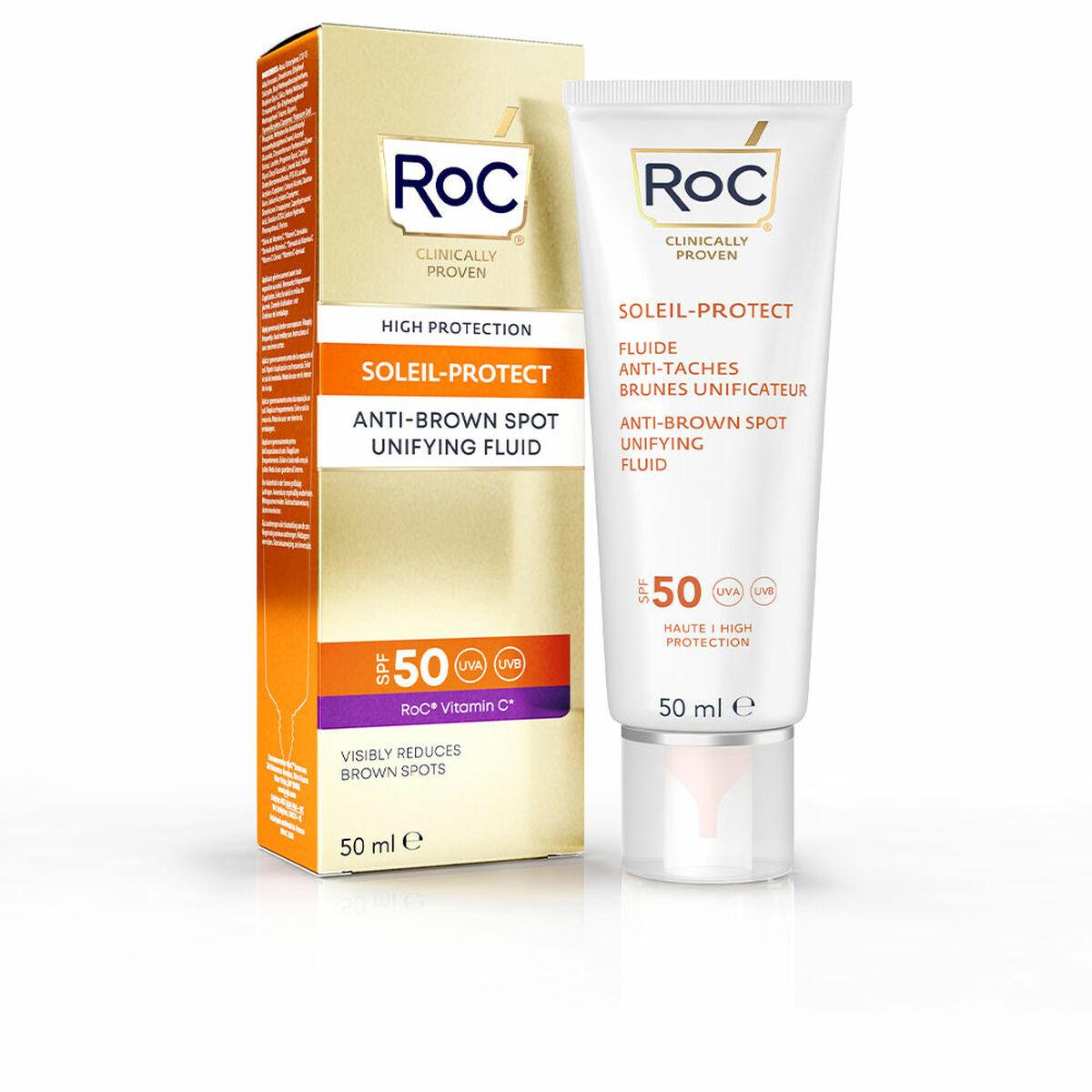 Solcreme SPF 50 Roc Anti-plet, unifierende fluid 50 ml billede