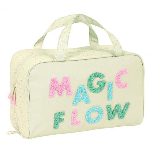Glow Lab Magic Flow skoletoilettaske - beige, 31 × 14 × 19 cm