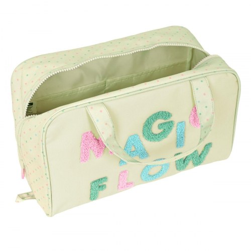 Glow Lab Magic Flow skoletoilettaske - beige, 31 × 14 × 19 cm