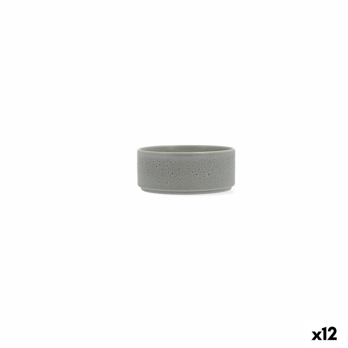 Ariane Porous appetizersæt - grøn keramik skål 12 cm (12 stk.)