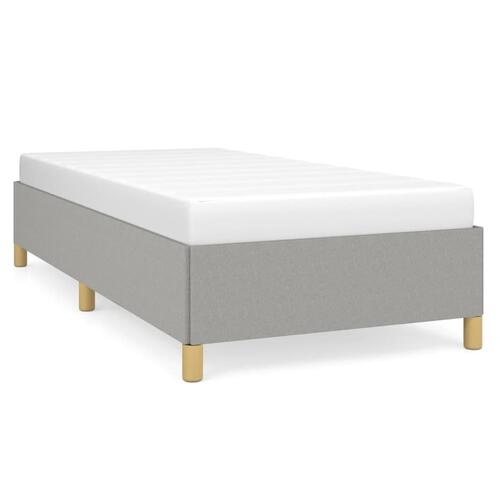 Sengeramme uden madras Lysegrå 100x200 cm Stof