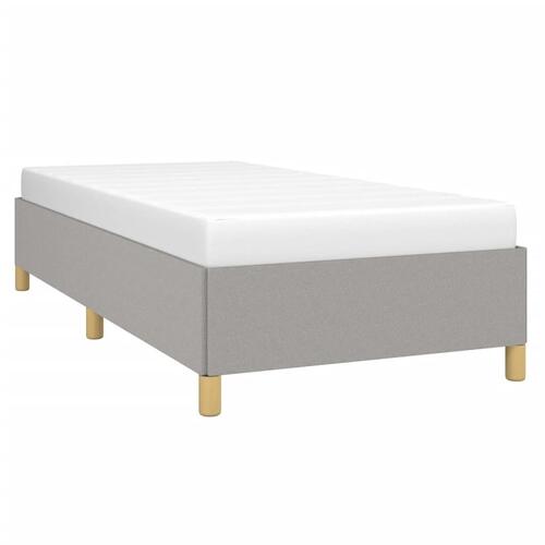 Sengeramme uden madras Lysegrå 100x200 cm Stof