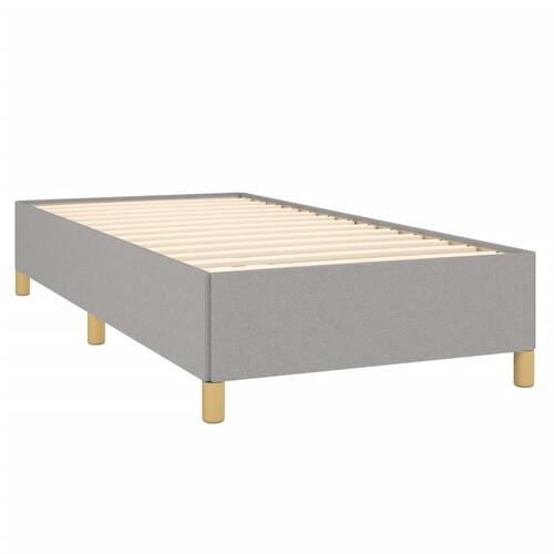 Sengeramme uden madras Lysegrå 100x200 cm Stof