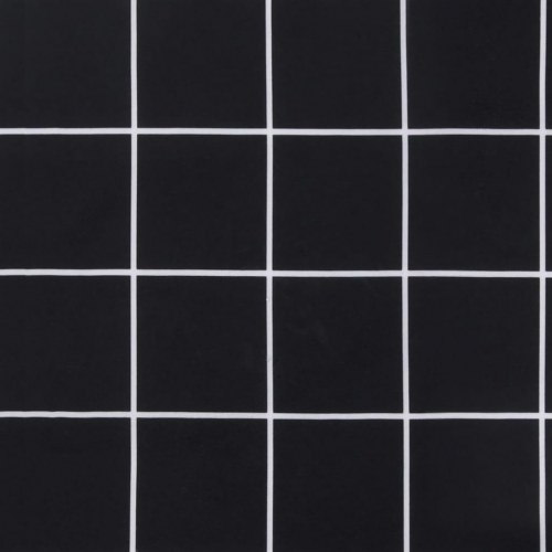 Hynde til havebænk 120×50×7 cm - ternet sort oxfordstof