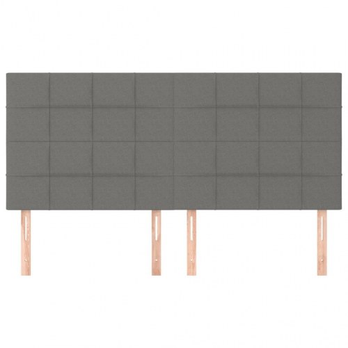 Sengegavl mørkegrå 160 x 5 x 118/128 cm