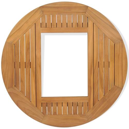 Ølkassebordplade teak 70 cm