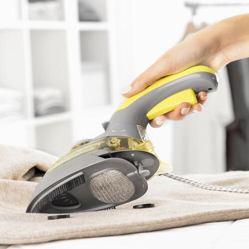 2-i-1 mini dampstrygejern lodret og vandret Velyron 800 W