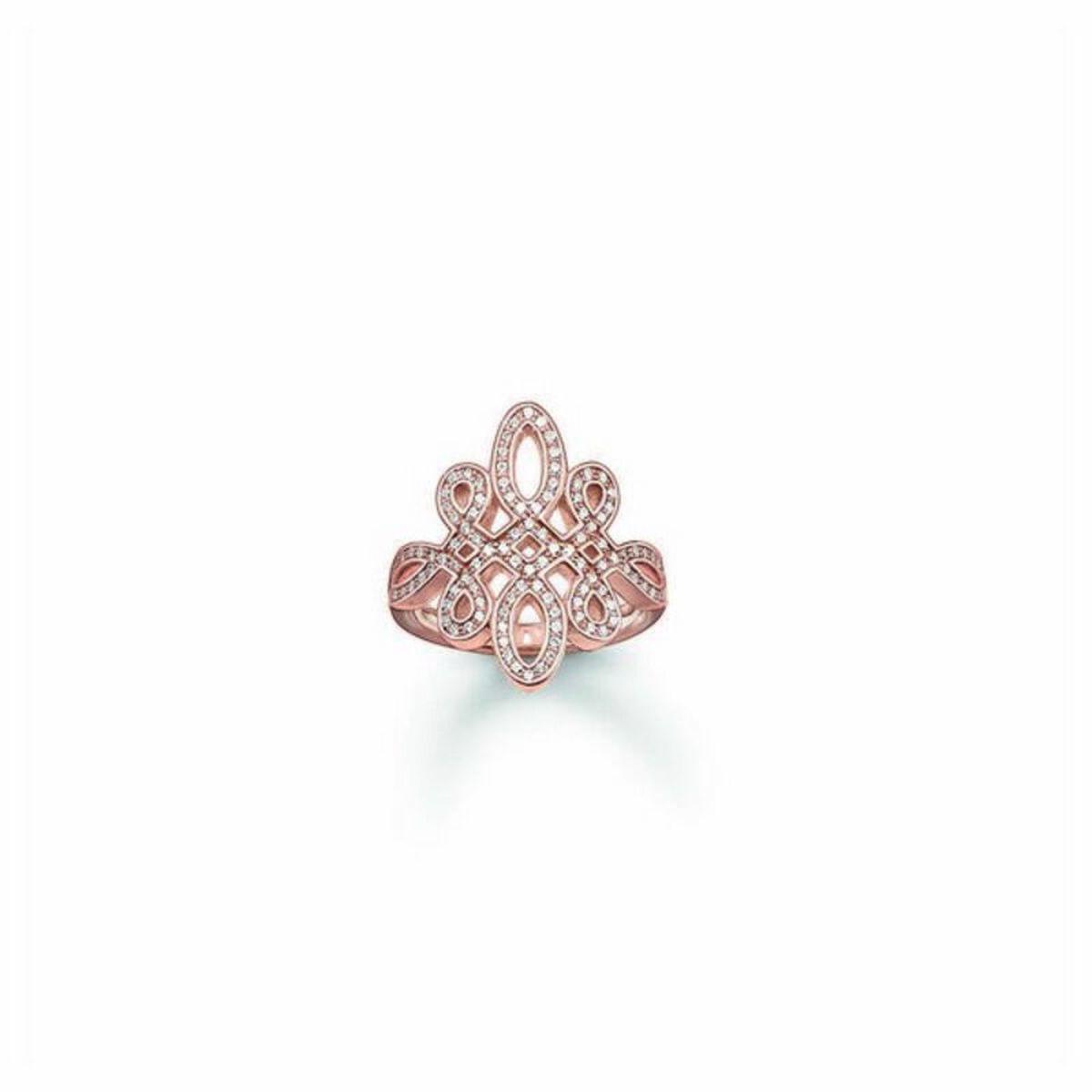 Thomas Sabo Ring Til Kvinder Rosenguld 14 17 2 Mm