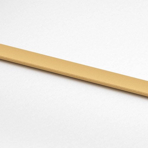 Skydedør 90×205 cm - matteret sikkerhedsglas og gylden aluminium