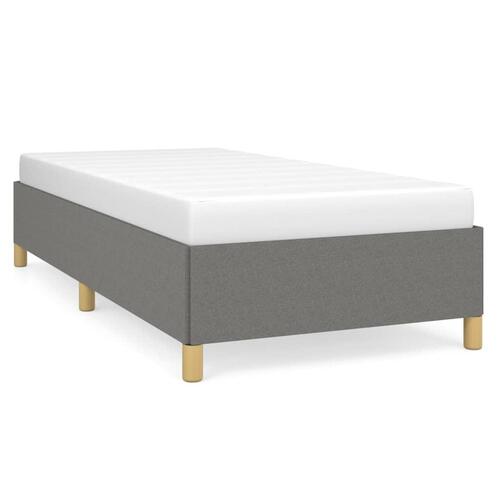 Sengeramme uden madras Mørkegrå 100x200 cm Stof