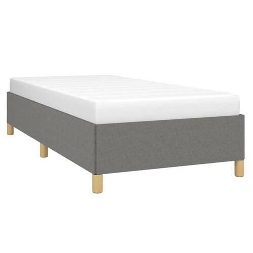 Sengeramme uden madras Mørkegrå 100x200 cm Stof