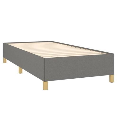 Sengeramme uden madras Mørkegrå 100x200 cm Stof