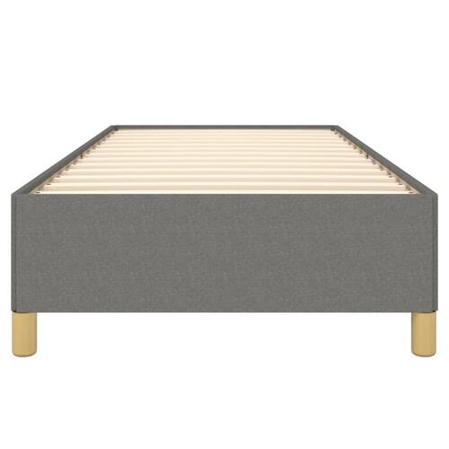 Sengeramme uden madras Mørkegrå 100x200 cm Stof