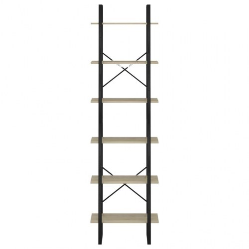 Opbevaringsreol 60x30x210 cm konstrueret træ sonoma-eg