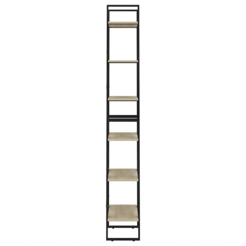 Opbevaringsreol 60x30x210 cm konstrueret træ sonoma-eg