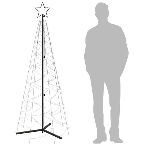 Kegleformet juletræ 70x180 cm 200 LED'er flerfarvet