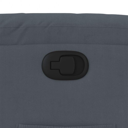 Lænestol velour mørkegrå