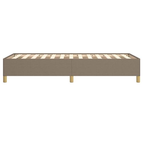 Sengeramme 100x200 cm stof gråbrun