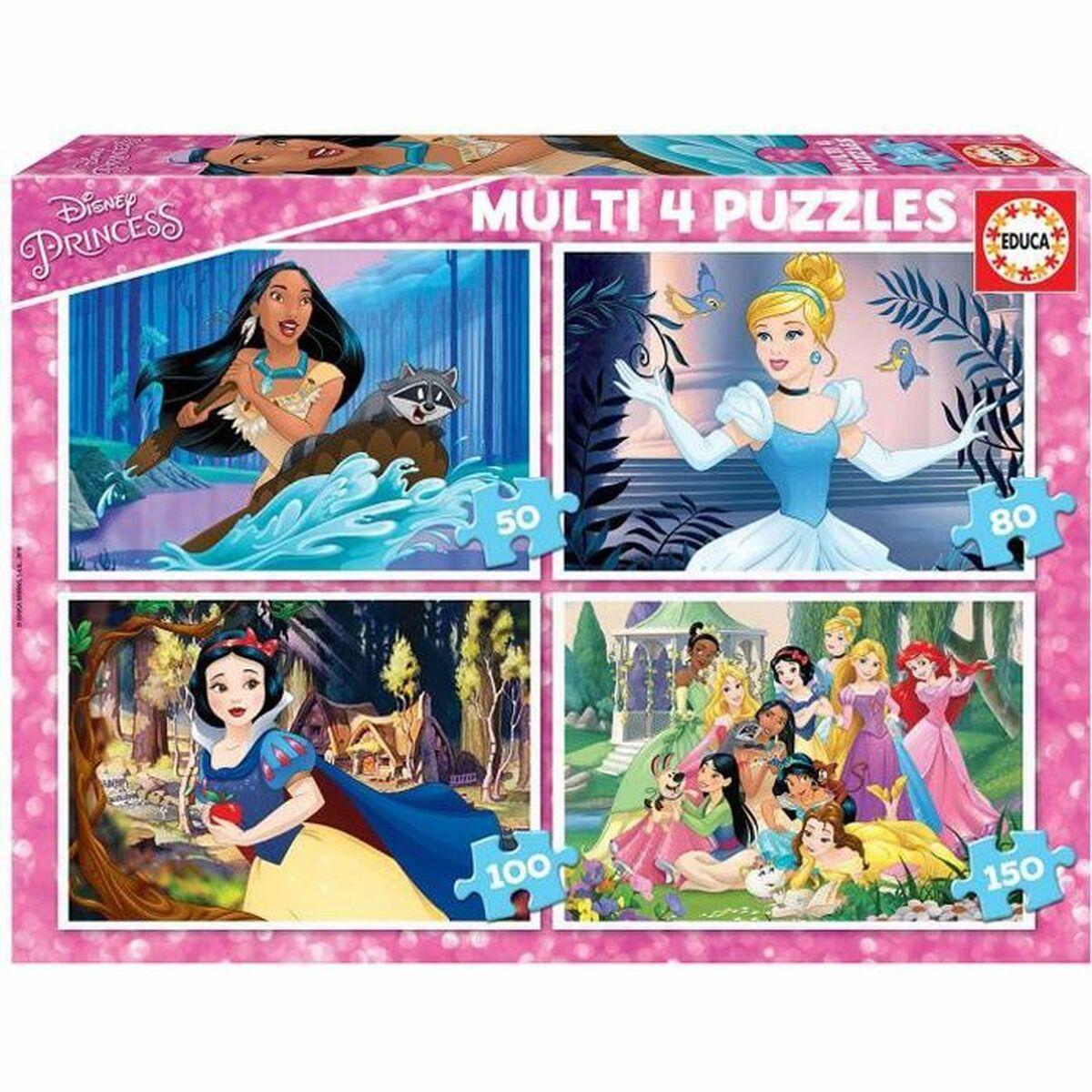 Sæt Med Puslespil Disney Princess Educa 17637 380 Dele