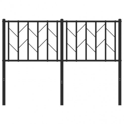 Sengegavl 120 cm metal sort
